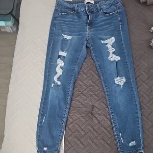 Mudd Blue Skinny Distressed Jeans